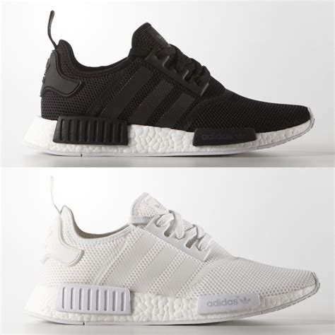 adidas nmd dames zwart wit|adidas white nmd women's.